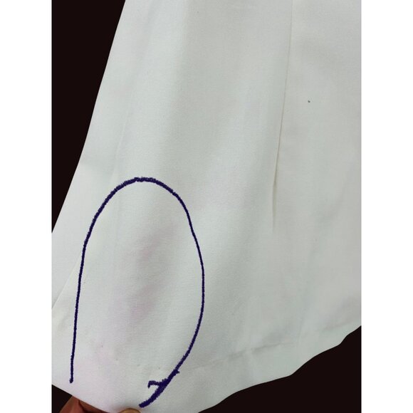 Vintage 70s Red & White Western Shirt Houndstooth Accents Snap Buttons  Est Sz M - Picture 6 of 6